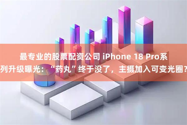 最专业的股票配资公司 iPhone 18 Pro系列升级曝光：“药丸”终于没了，主摄加入可变光圈？
